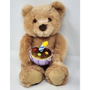GUND Happy Birthday Animated Singing Teddy Bear Plush WORKS‎